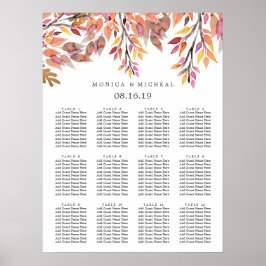 Autumn Dream | Wedding Seating Chart ポスター