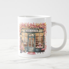 Autumn Dreams Café Mug — Cozy Floral Bookshop ジャンボコーヒーマグカップ