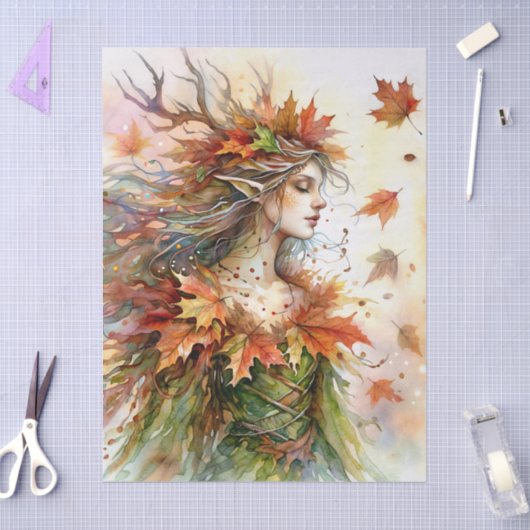 Autumn Dryad Fall Leaves 薄葉紙 (クラフト)