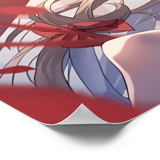 Autumn Elegance in Red and Black ポスター (角)