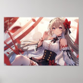 Autumn Elegance in Red and Black ポスター (正面)