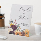 Autumn Elegance Wedding Cards & Gifts Sign 台座サイン (インサイチュ)