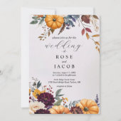 Autumn Elegance Wedding Invitation 招待状 (正面)
