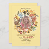 Autumn Elementsフォト招待状 招待状 (正面/裏面)