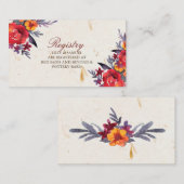 Autumn Essenceの結婚登録カード エンクロージャーカード (正面/裏面)