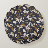 Autumn Evening Bloom ラウンドクッション (裏面)