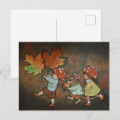 Autumn fairies postcard シーズンポストカード (正面/裏面)