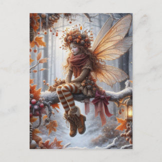 Autumn Fairy, Fall Greeting, シーズンポストカード