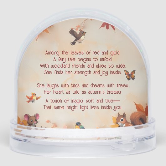 Autumn Fall African Fairy Woodland Animal Birthday (裏面)