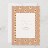 Autumn Fall Arch Coral Peach Grateful Thanksgiving シーズンカード (裏面)