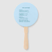 Autumn - Fall Coastal Chic Beach Club Itinerary ハンドファン (裏面)