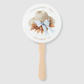 Autumn - Fall Coastal Chic Beach Club Itinerary ハンドファン (正面)