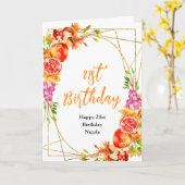 Autumn Fall Harvest Baby Shower カード (黄色い花)