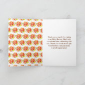 Autumn Fall Harvest Baby Shower サンキューカード (内部)