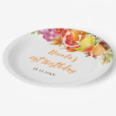 Autumn Fall Harvest Baby Shower ペーパープレート (アングル)