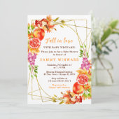 Autumn Fall Harvest Baby Shower 招待状 (スタンド正面)