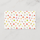 Autumn Fall Harvest Baby Shower Book Request エンクロージャーカード (裏面)