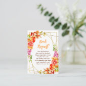 Autumn Fall Harvest Baby Shower Book Request エンクロージャーカード (スタンド正面)