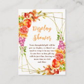 Autumn Fall Harvest Baby Shower Display Shower エンクロージャーカード (正面)