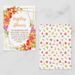Autumn Fall Harvest Baby Shower Display Shower エンクロージャーカード