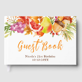 Autumn Fall Harvest Birthday ゲストブック