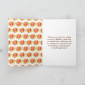 Autumn Fall Harvest Birthday サンキューカード (内部)