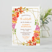 Autumn Fall Harvest Birthday 招待状 (スタンド正面)