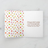 Autumn Fall Harvest Birthday Party サンキューカード (内部)