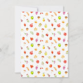 Autumn Fall Harvest Birthday Party サンキューカード (裏面)