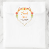 Autumn Fall Harvest Birthday Party Thank You ラウンドシール (バッグ)