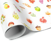 Autumn Fall Harvest Pattern ラッピングペーパー (ロールコーナー)