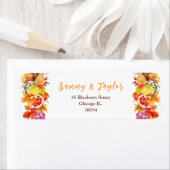 Autumn Fall Harvest Wedding ラベル (インサイチュ)