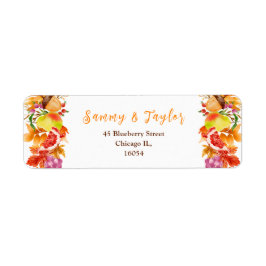 Autumn Fall Harvest Wedding ラベル