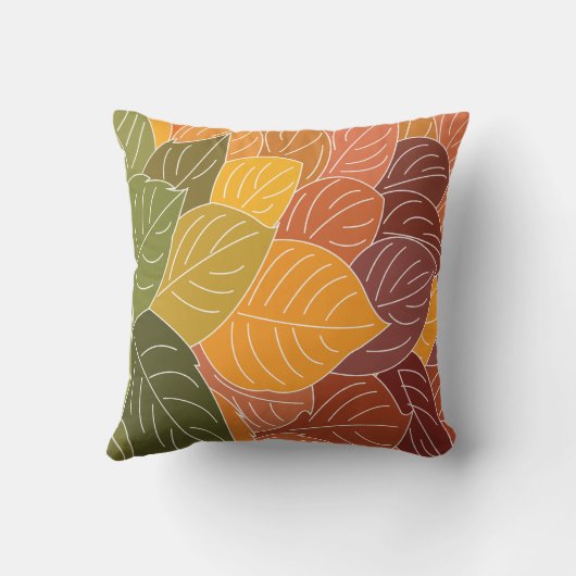 Autumn Fall Leaves クッション (裏面)