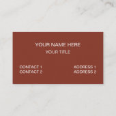 Autumn Fall Leaves 名刺 (裏面)