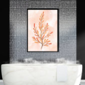 Autumn Fall Leaves Watercolor Botanical Poster ポスター