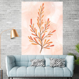 Autumn Fall Leaves Watercolor Botanical Poster ポスター