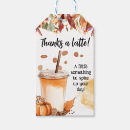 Autumn Fall Pumpkin Spice Party Thank you Gift Tag ギフトタグ