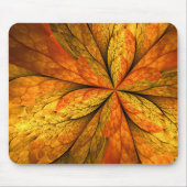 Autumn Feeling, Modern Abstract Fractal Flower マウスパッド (正面)