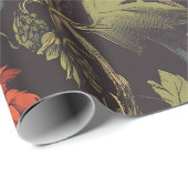 Autumn Fire Botanical Floral Wrapping Paper ラッピングペーパー (ロールコーナー)