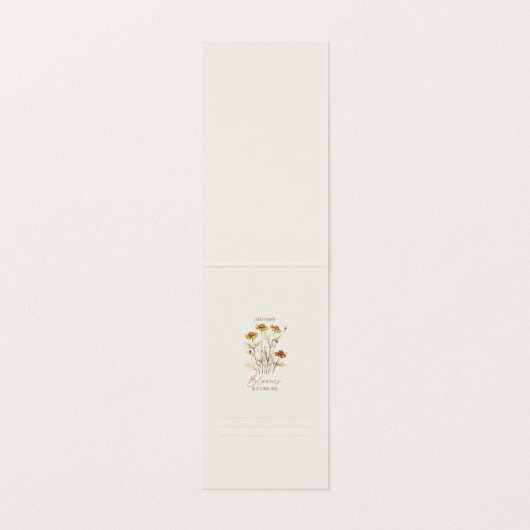 Autumn Floral Butterfly Folded Card (内部フラット)