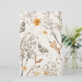 Autumn Floral Butterfly Paper Sheet (スタンド正面)