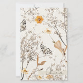 Autumn Floral Butterfly Paper Sheet (正面)