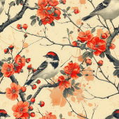 Autumn Floral Curtain Cozy Gift for Grandma Grandp シャワーカーテン