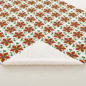 Autumn Floral Pattern シェルパブランケット (3/4)