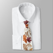 Autumn Floral  Rustic Fall Leaves & Berries ネクタイ (タイ)