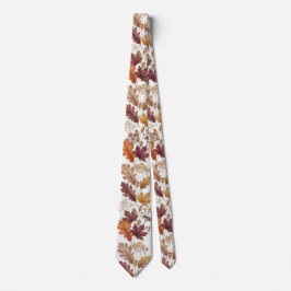 Autumn Floral  Rustic Fall Leaves & Berries ネクタイ