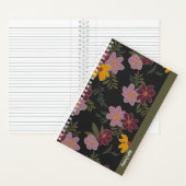 Autumn floral spiral notebook | cute journal ノートブック (内側)