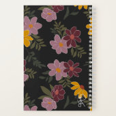 Autumn floral spiral notebook | cute journal ノートブック (裏面)