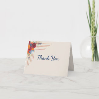 Autumn Floral Thank You Cards サンキューカード